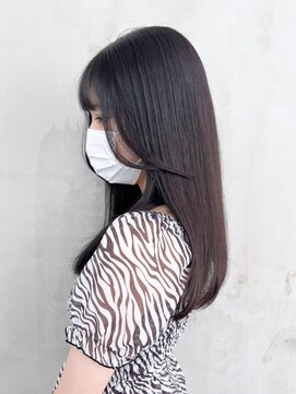 アイティーバイアルバム 松戸店(IT by ALBUM) 艶グレージュ_グレージュカラーボブウルフ_ba400931