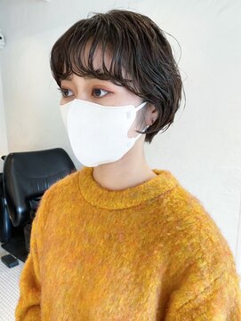 アイティー バイ アルバム 浦和店(IT by ALBUM) ショートパーマ_グレージュカラーボブウルフ_ba421541