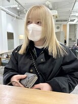 ソイ コンク 下北沢(soi conc)&nbsp;ミルクティーベージュ/レイヤーカット/顔まわりカットブリーチ◎