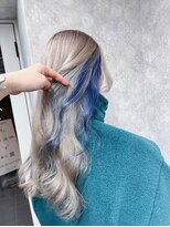 ティアム 渋谷店(Tiam shibuya)&nbsp;黒髪/前髪パーマ/グレーベージュ/レイヤーロング/インナーカラー