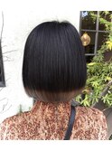 切りっぱなしボブ