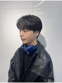 韓国ヘアカルマパーマカルマバングセンターパートウルフ