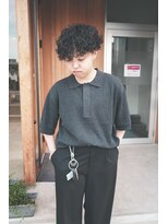 アルジャーノンシロ(ALGERNON shiro)&nbsp;#波巻き#センターパート#パーマヘア【竹内哲太】