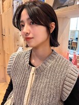 ラフ フロム ガーデン(Laf from GARDEN)&nbsp;ショートヘア/ダークアッシュ/韓国風/縮毛矯正/姫カット