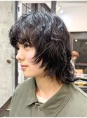 ウルフパーマ/ウルフカット/レイヤーパーマ/ウルフ/パーマ/原宿