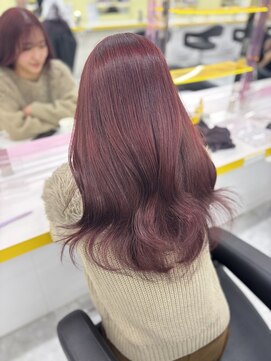 ウィル 横浜(WILL) ブリーチなしで叶うワインレッド