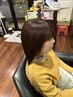 【NEW FACE】似合わせカット+白髪染めリタッチ　￥10450