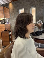 モスト ブリヤン(MOST BURYAN)&nbsp;簡単パーマスタイル×30代ナチュラルダークブラウン