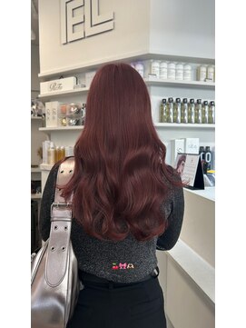 ペレ 渋谷(PELE) ホワイトグレージュ/デジタルパーマ/チェリーブラウン/渋谷