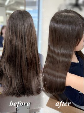 ハピネス 梅田茶屋町店(HAPPINESS) 韓国風/レイヤーカット/顔周り/顔まわり/髪質改善/ベージュ