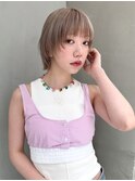 【GEEKS渋谷】ミディアムネオウルフ/ミルクティーベージュ/夏色