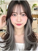 ”韓国風インナーカラー×レイヤーカット