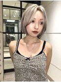 ローライトMIXカラーのボブ