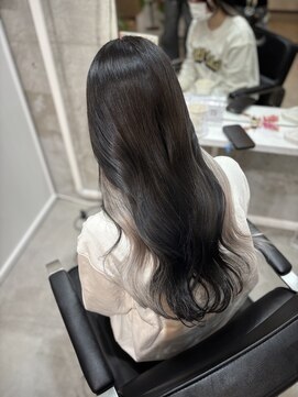 マーシュ ルーヴェ(marshu Luve) ブルーブラック×シルバーインナー/エクステ10本