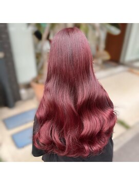 ソレイユ(Soleil) ボルドー/ブリーチなしピンク/ワンカラー/暖色カラー