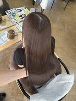 エレン 新百合ヶ丘店(ELEN)&nbsp;ブリーチ無しダブルカラーでミルクティーベージュ