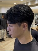 ニュアンスパーマ毛流れセンターパート h