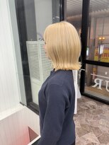 ヘアースマイルクー(HAIR SMILE COEUR) 【COEUR/SHUEI】ボブ ハイトーン 似合わせカット ブロンド