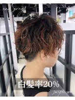 アンドグレイ 東京町屋店(and gray.)&nbsp;白髪率20%今から始める頭皮改善くせ毛活かし×白髪ぼかし