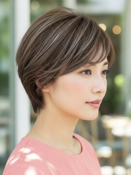 レヴィア(REVIA) 白髪ぼかしハイライトブリーチミルクティーベージュ