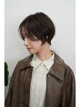 ログ(LOG)&nbsp;大人ショートボブ◎透明感ナチュラルブラウン◎高松