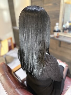 ロウ トウキョウ 八王子店(RAW TOKYO) 髪質ストレートブルーブラック