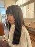 前髪カット/シャンプー（1ｓｐ）/イオトリートメント/ブロー￥4500