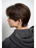 メンズカット+カラー¥14000#栄#メンズパーマ#センターパート#フェザーパーマ