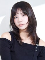 ラフィス ヘアー バンビ 近鉄奈良店(La fith hair bambi) 【La fith】暗髪カラー×顔回りレイヤー