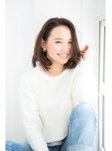 ニュアンスカールショートボブ