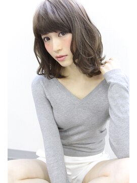 ブラン 天王寺(Blanc) 【Blanc】透明感アッシュベージュ×セミディ1