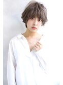 【Laetus/大和西大寺】ハイトーングレージュ×小顔ショート