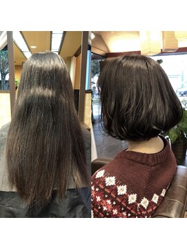 ナトゥーラ 岐阜(Natura) 王道レングスボブ☆ナチュラルアッシュブラウン☆