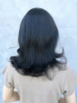 へアメイクワンプラス 四日市(HAIR MAKE ONEplus)&nbsp;透け感アップで美髪♪愛されモテ髪ブルーブラックカラー