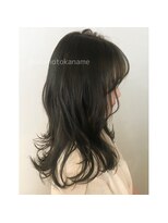 バズ ヘアーメイク(buzz Hair make) 【KANAME】くびれミディ＆透け感オリーブベージュ