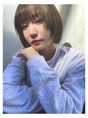 表参道/前髪パッツン/大人ハイライト/ミストバング/姫カットc