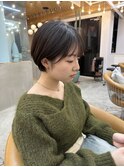 ☆耳かけ丸みマッシュショートバング 横浜ショート
