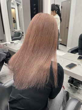 天神美容室 ブリーチカラー×ミルクティーカラー