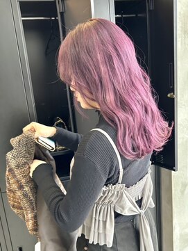 セシルヘアー(CECIL hair) ラベンダーピンク×ダブルカラー　下北沢