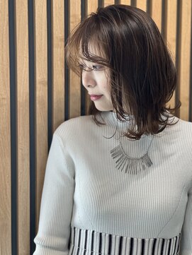 レスピア 銀座(Respia) ウルフボブのパーマスタイル【銀座/有楽町】30代40代50代