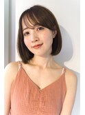 大人かわいいボブ似合わせカット　スタイリング簡単　銀座