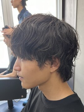 フイ 代々木(Hui) ハイトーンカラー/マッシュパーマ/men's/波巻き