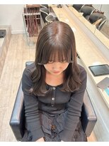 ワット 原宿店(W)&nbsp;ブリーチなしシアグレージュくすみカラー髪質改善トリートメント