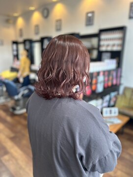 ヘアーワークス ボナ(HAIR WORKS bona.) 透明感ある艶カラー ブラウン/ピンク/レッド/髪質改善ケア