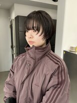 ヘアー アイス 御器所本店(HAIR ICI)&nbsp;顔周りカットフェイスレイヤー前髪カットショートボブ