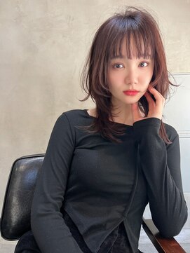 エース (ACE) 【ACE 横浜】 切りっぱなし前髪×オレンジブラウン