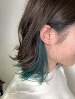 ボタニウム バイ アールサロン(BOTANIUM by RrSALON) ほんの少しのおしゃれインナーカラー×エメラルドシアン☆