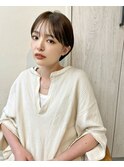 代々木/ブリーチなし/ショートボブ/酸性ストレート/新宿/韓国