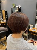軽め丸みショート［イメチェン/美髪/ワイドバング］長野歌穂