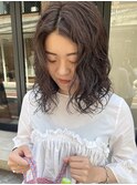 【三ツ井純】透明感カラー ニュアンスパーマ 20代30代大人可愛い